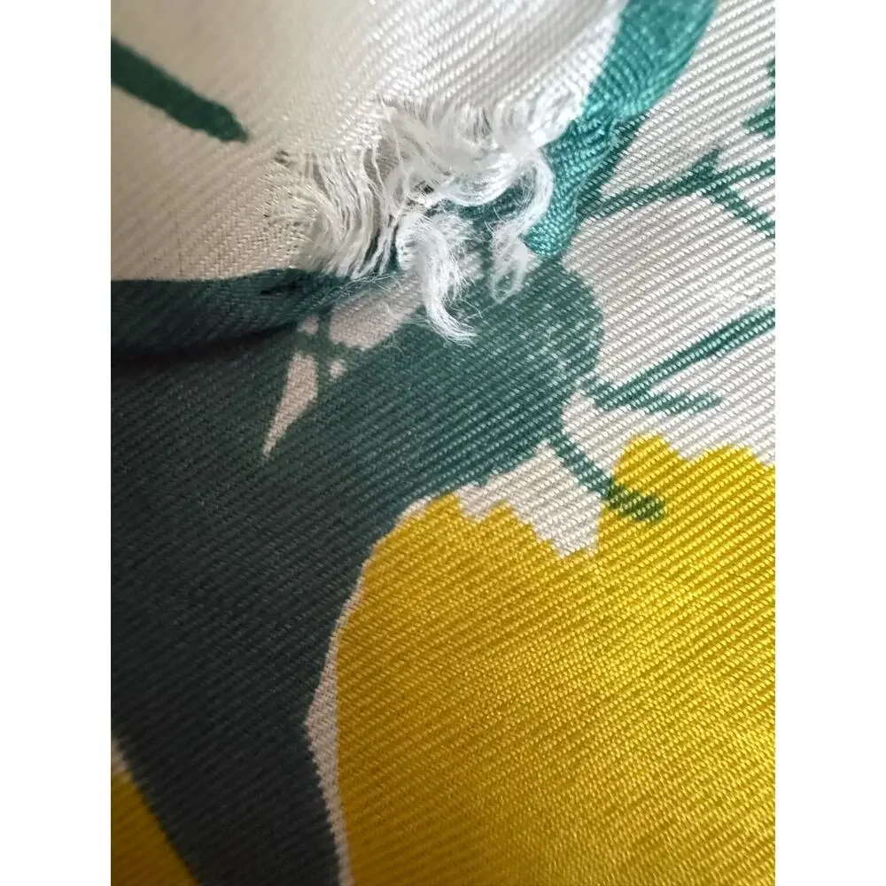 Vintage 1970s Vera Neumann Floral Silk Scarf 14” x 44” Mod‎ Cottagecore Bridal